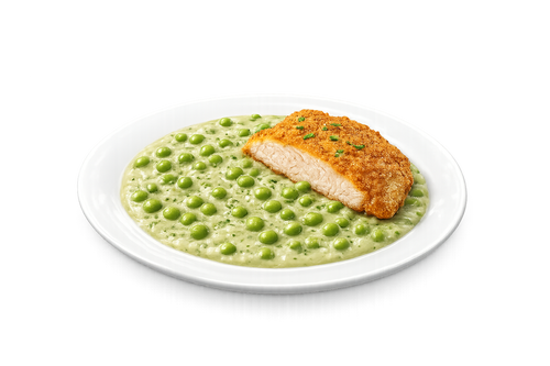 Don Carlos Pizzéria - Zöldborsó főzelék rántott csirkemellel - Tavaszi ajánlatok - Online rendelés